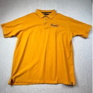Coogi Men’s XXXL Orange 3-Button Short Sleeve Polo Shirt Streetwear / Designer